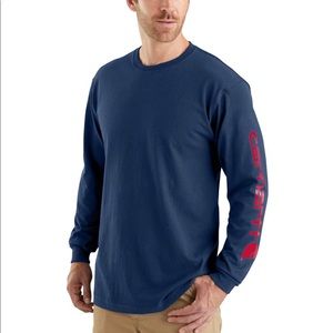 Carhartt Men's Graphic Logo Long Sleeve Work Shirt